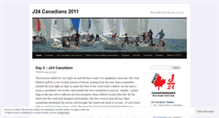 Desktop Screenshot of j24canadians2011.wordpress.com