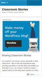 Mobile Screenshot of classroomstories.wordpress.com