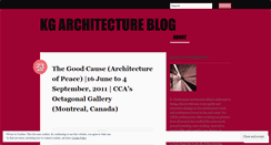 Desktop Screenshot of karchitecture.wordpress.com