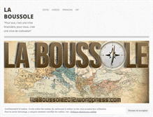 Tablet Screenshot of laboussole2012.wordpress.com