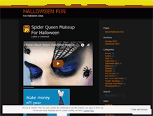 Tablet Screenshot of halloweenfun.wordpress.com