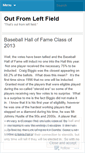 Mobile Screenshot of outfromleftfield.wordpress.com