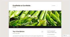 Desktop Screenshot of coalfieldstocornfields.wordpress.com
