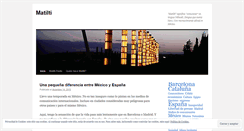 Desktop Screenshot of matilti.wordpress.com