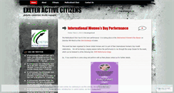 Desktop Screenshot of exeteractivecitizens.wordpress.com