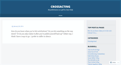 Desktop Screenshot of crossacting.wordpress.com