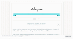 Desktop Screenshot of nishaspace.wordpress.com