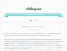 Tablet Screenshot of nishaspace.wordpress.com