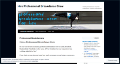 Desktop Screenshot of hirebreakdancers.wordpress.com