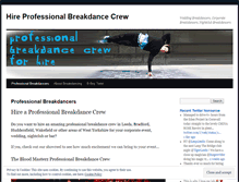 Tablet Screenshot of hirebreakdancers.wordpress.com