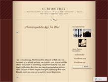 Tablet Screenshot of curiositrey.wordpress.com