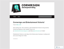 Tablet Screenshot of cornersign.wordpress.com