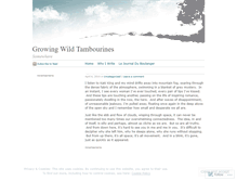 Tablet Screenshot of growingwildtambourines.wordpress.com