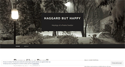 Desktop Screenshot of haggardbuthappy.wordpress.com