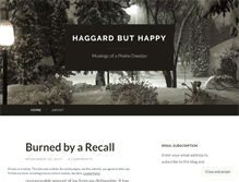 Tablet Screenshot of haggardbuthappy.wordpress.com