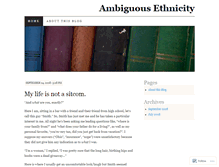 Tablet Screenshot of ambiguousethnicity.wordpress.com
