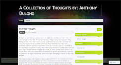 Desktop Screenshot of persistentthought.wordpress.com