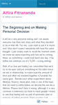 Mobile Screenshot of alfirafitrananda.wordpress.com