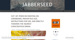 Desktop Screenshot of jabberseed.wordpress.com