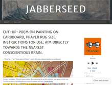 Tablet Screenshot of jabberseed.wordpress.com