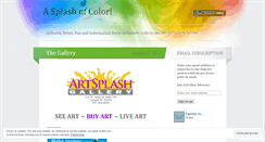 Desktop Screenshot of carmelartsplash.wordpress.com