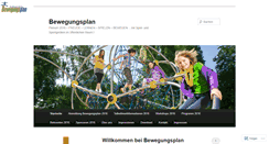 Desktop Screenshot of bewegungsplan.wordpress.com