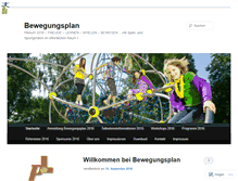 Tablet Screenshot of bewegungsplan.wordpress.com