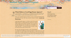 Desktop Screenshot of nurtureeggs.wordpress.com