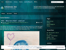 Tablet Screenshot of ishistone.wordpress.com