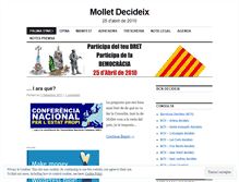 Tablet Screenshot of molletdecideix.wordpress.com