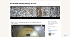 Desktop Screenshot of crunchymamascookinglessons.wordpress.com