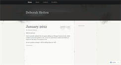 Desktop Screenshot of deborahsletten.wordpress.com