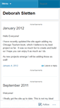 Mobile Screenshot of deborahsletten.wordpress.com