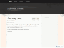 Tablet Screenshot of deborahsletten.wordpress.com