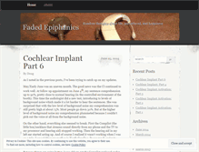 Tablet Screenshot of fadedepiphanies.wordpress.com