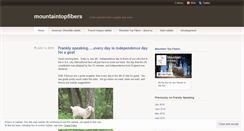 Desktop Screenshot of mountaintopfibers.wordpress.com