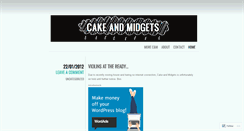 Desktop Screenshot of cakeandmidgets.wordpress.com