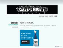 Tablet Screenshot of cakeandmidgets.wordpress.com