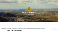 Desktop Screenshot of lavozdeferia.wordpress.com