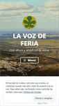 Mobile Screenshot of lavozdeferia.wordpress.com