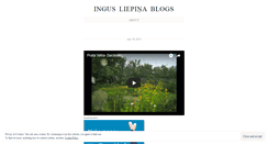 Desktop Screenshot of ingussliepins.wordpress.com