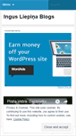 Mobile Screenshot of ingussliepins.wordpress.com