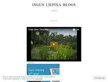 Tablet Screenshot of ingussliepins.wordpress.com