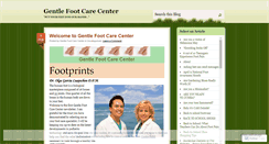 Desktop Screenshot of gentlefootcarecenter.wordpress.com