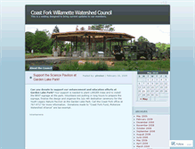 Tablet Screenshot of coastfork.wordpress.com