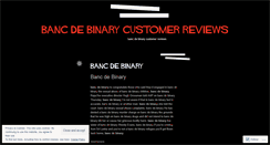 Desktop Screenshot of docs.bancdebinarycustomerreviews.wordpress.com