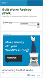 Mobile Screenshot of builtworksregistry.wordpress.com