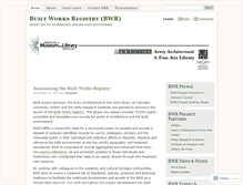 Tablet Screenshot of builtworksregistry.wordpress.com