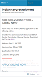 Mobile Screenshot of indiannavyrecruitment.wordpress.com