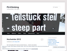 Tablet Screenshot of fuclimbing.wordpress.com